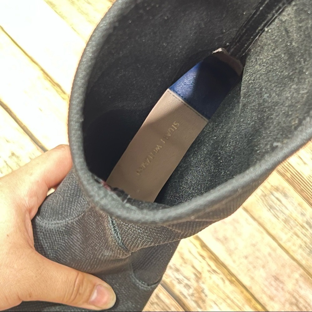 Stuart Weitzman Black sock  Rapture Heeled Boots - Picture 9 of 10
